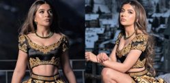 Sonam Babani Shocks Guests in Unique Versace Lehenga