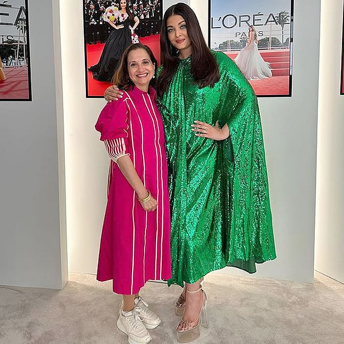 Aishwarya Rai stuns in Shimmering Green Dress at Cannes