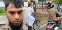 Indian Policeman caught Sexually Harassing Schoolgirl f