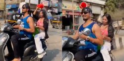 Video of Couple ‘Bathing’ while Riding Scooter goes Viral
