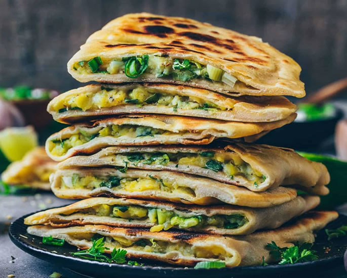 5 Ways to Make Healthy Parathas - filling