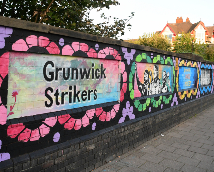 Grunwick Strike Mural on Soho Road highlights Women & Rights - 1