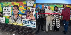 Grunwick Strike Mural on Soho Road highlights Women Rights f