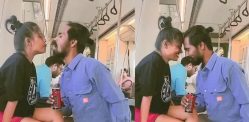 Indian Couple get 'Intimate' on Delhi Metro f