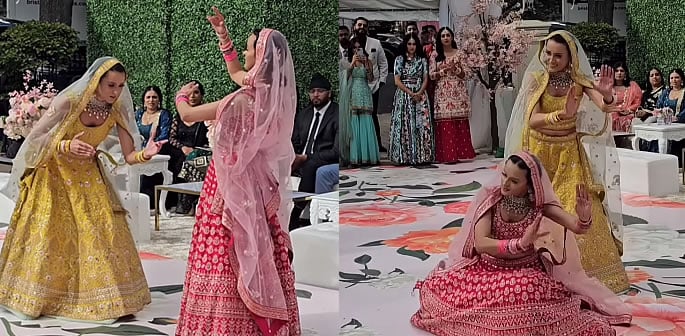 The Shah Twins perform Robot Dance for Tia Bhatia f