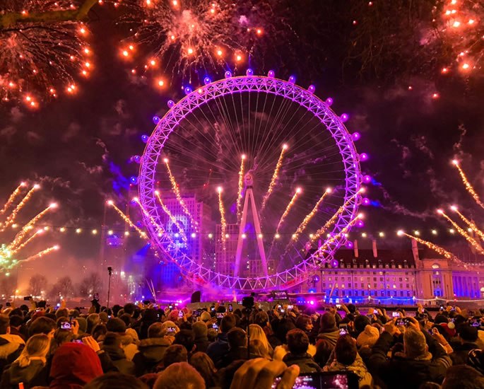 12 Best Places to Spend New Year's Eve in the UK - london