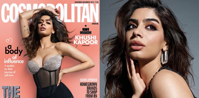 La copertina di Cosmo India di Khushi Kapoor alimenta le voci sulla chirurgia plastica - F