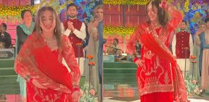 Yumna Zaidi grooves at Family Wedding f