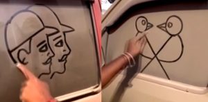 Indian Artist creates Amazing Art on Dirty Cars f