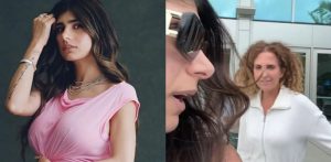 Mia Khalifa gets into Spat with Heckler outside Airport f