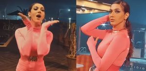 Sana Fakhar divides Fans with Sensual Walk in Figure-Hugging Dress f