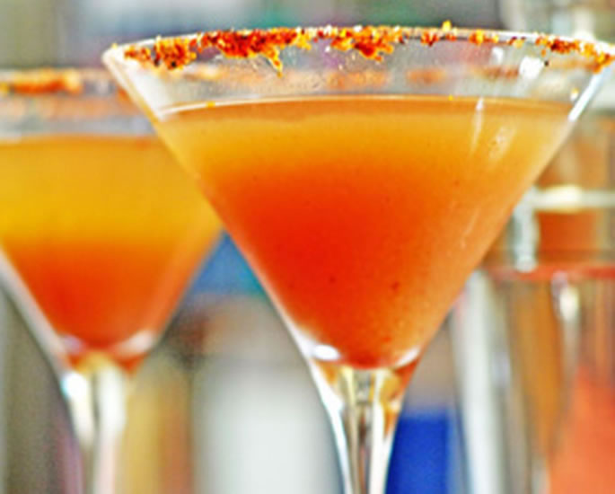 Indian Cocktails for Valentine's Day - martini