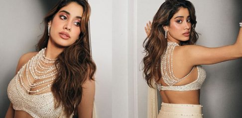 Janhvi Kapoor oozes Glamour in Pearl Saree worth Rs. 1.8 Lakh f