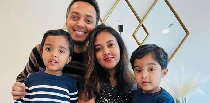 US Indian Family found dead at $2m Home in 'Murder-Suicide' f