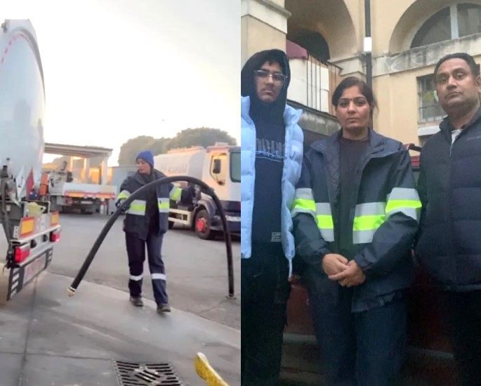 Who is Italy's first Punjabi Woman to drive a Fuel Tanker?