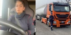 Who is Italy's first Punjabi Woman to drive a Fuel Tanker?
