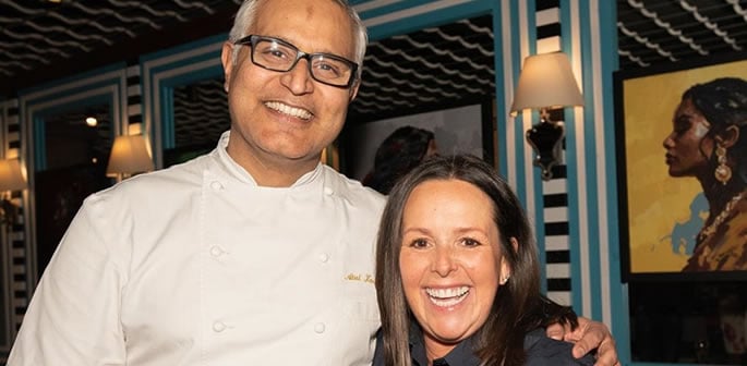 Mostra d'arte in mostra al Mayfair Restaurant di Atul Kochhar f