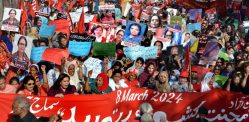 La marcia di Aurat inizia in Pakistan il giorno della festa della donna f