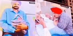 Balkaur Singh & Newborn Son feature on Times Square Billboard f