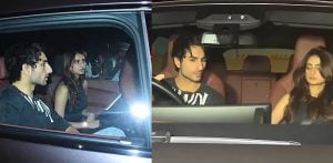 Ibrahim Ali Khan & Palak Tiwari spotted on 'Date' f