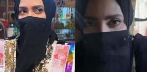 Mahira Khan visits Local Market wearing a Niqab f