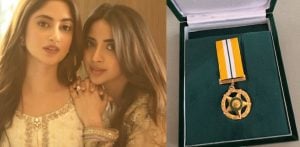 Saboor Aly celebrates Sajal Aly’s Tamgha-e-Imtiaz Honour f