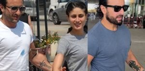 Saif Ali Khan 'covers up' Kareena Tattoo leaving Fans Worried f