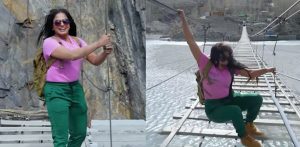 Veena Malik accused of Staging Bridge Fall for Attention f