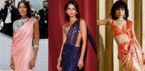 10 Hollywood Celebrities who Stunned in Sarees - F