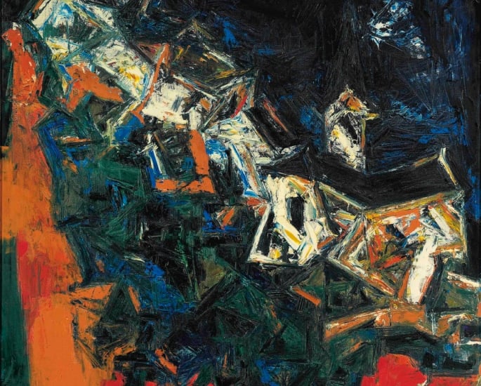 10 Most Stunning Paintings by SH Raza - Clocher du Village