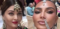 Kim Kardashian poses with ‘Queen’ Aishwarya Rai