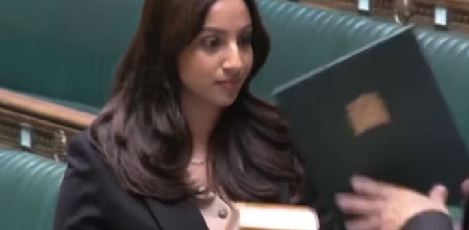 Leicester East MP Shivani Raja takes Oath on Bhagavad Gita f