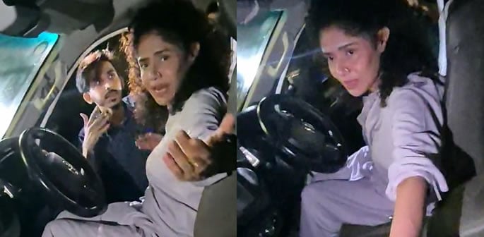 Angry Mob surrounds Angeline Malik after Car Accident f