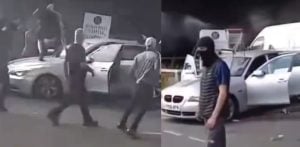 Racist Mob drag Asian Man out of Car in Violent Hull Protest f