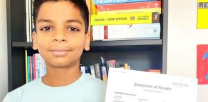 Schoolboy aged 10 gets A in A-Level Maths f.