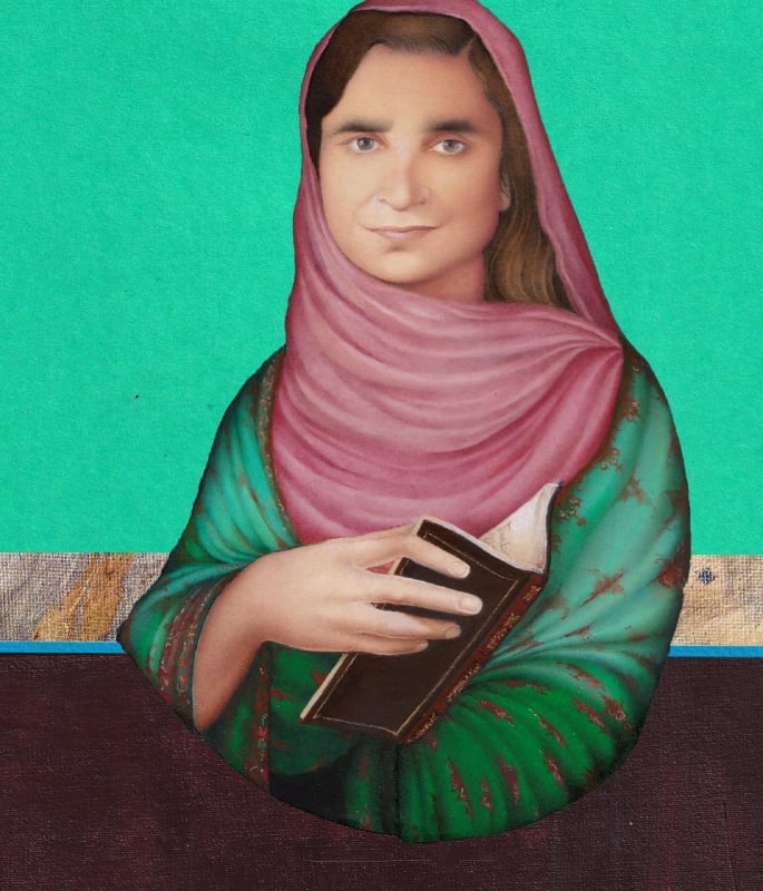 8 Most Stunning Paintings by Saira Wasim - Cover of My Mother's Scribe