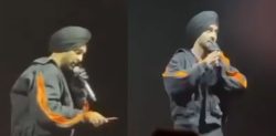 Fan throws Phone at Diljit Dosanjh during Paris Concert