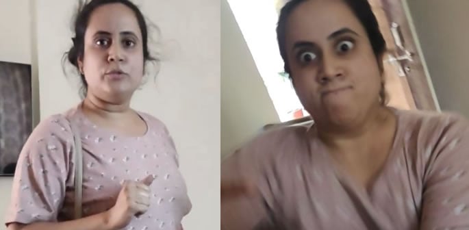 Indian Wife beats Husband before Filing for Divorce f