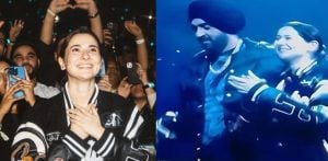 Hania Aamir joins Diljit Dosanjh on Stage at London Concert f