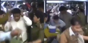 Indian Police slap Men on 'Female-Only' Train - F