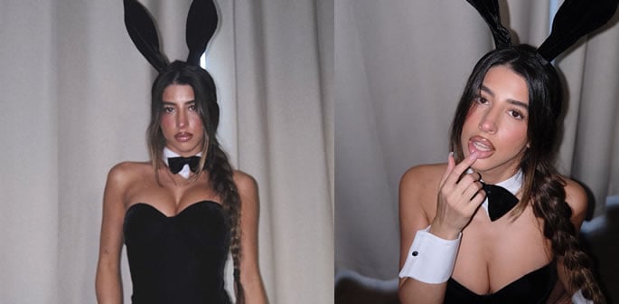 Shannon Singh raises temperatures in Racy Playboy Bunny Outfit f