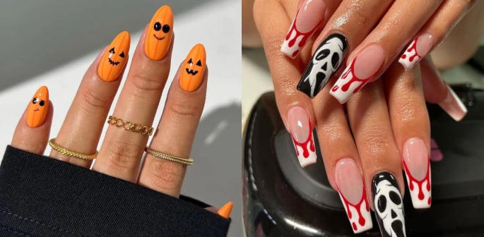 Top 10 Autumn & Halloween Nail Designs You Need to Try - F