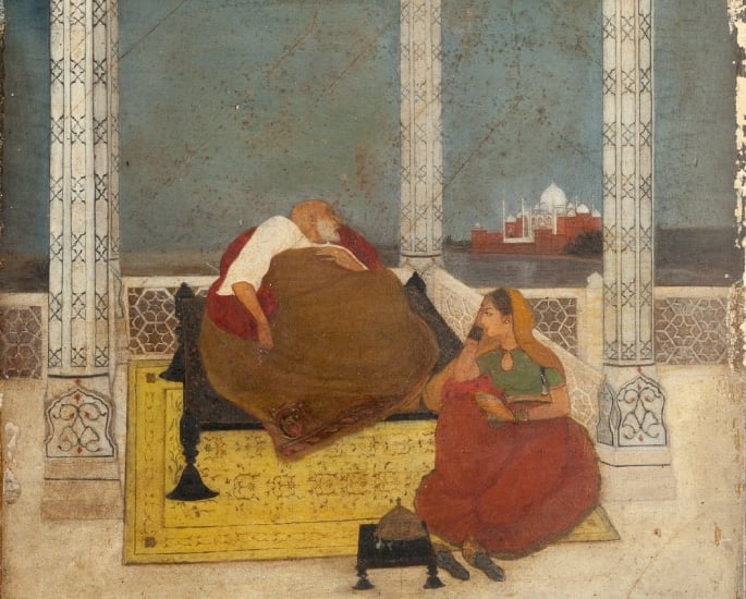 7 Famous Abanindranath Tagore Artworks - The Passing of Shah Jahan