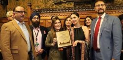 Mahira Khan honoured with Award in UK Parliament