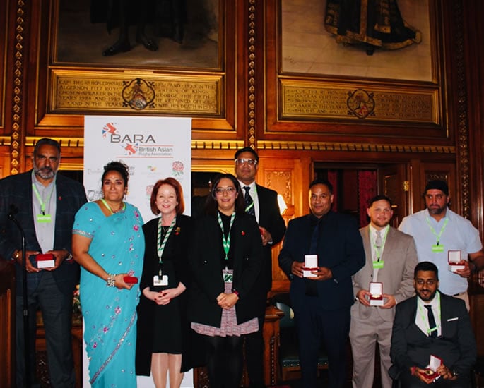 The Winners of the Inaugural British Asian Rugby Awards 2