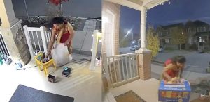 Woman caught swiping Halloween Sweets in Canada met with Racism f