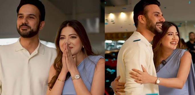 Aymen Saleem's unique Gender Reveal goes Viral f