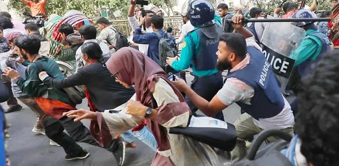 Ethnic Minority Students attacked during Dhaka Protest f