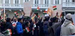 Indians Protest outside Pakistan High Commission in London