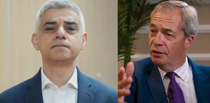 Sadiq Khan branded 'Coward' for Refusing Debate with Nigel Farage f